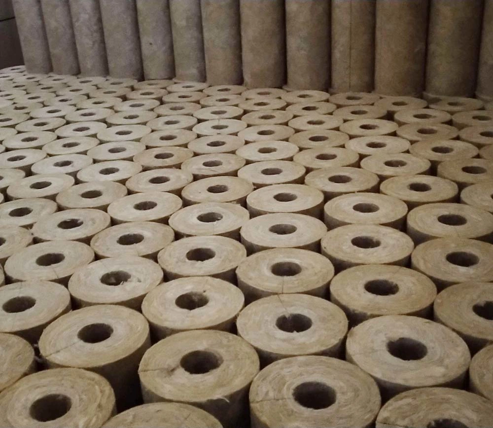 Heat Insulation Material Small Size Low Density Rock Wool Pipe