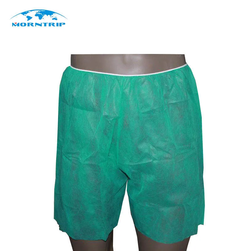 Promotional Men Custom PP Non Woven Fabric Disposable Single Use Travel Business Trip Disposable Underwear Pants Boxer Shorts