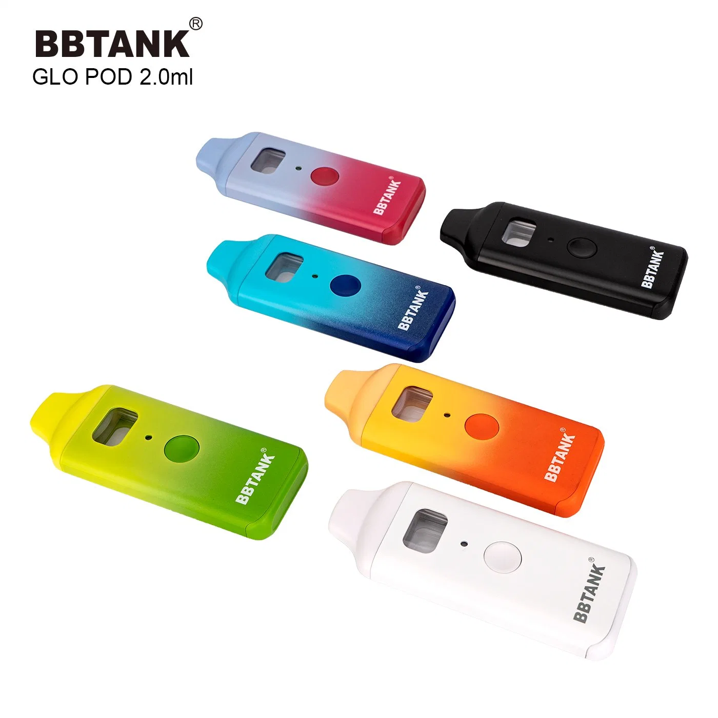 Bbtank Glo Custom Color 2ml résine directe Posless Vape jetable Stylo vide