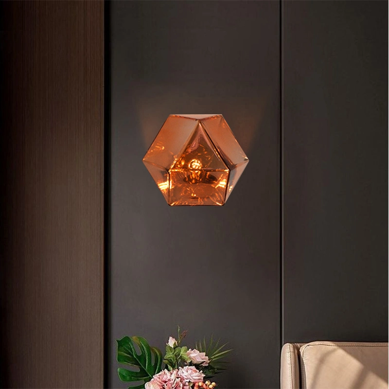 Design Interior Bedside Lighting LED Glass Wall Sconces Lamp for Corridor Bedroom