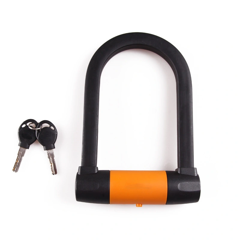 دورات الحماية من السرقة من الفولاذ PVC الدراجة U قفل المفتاح قفل