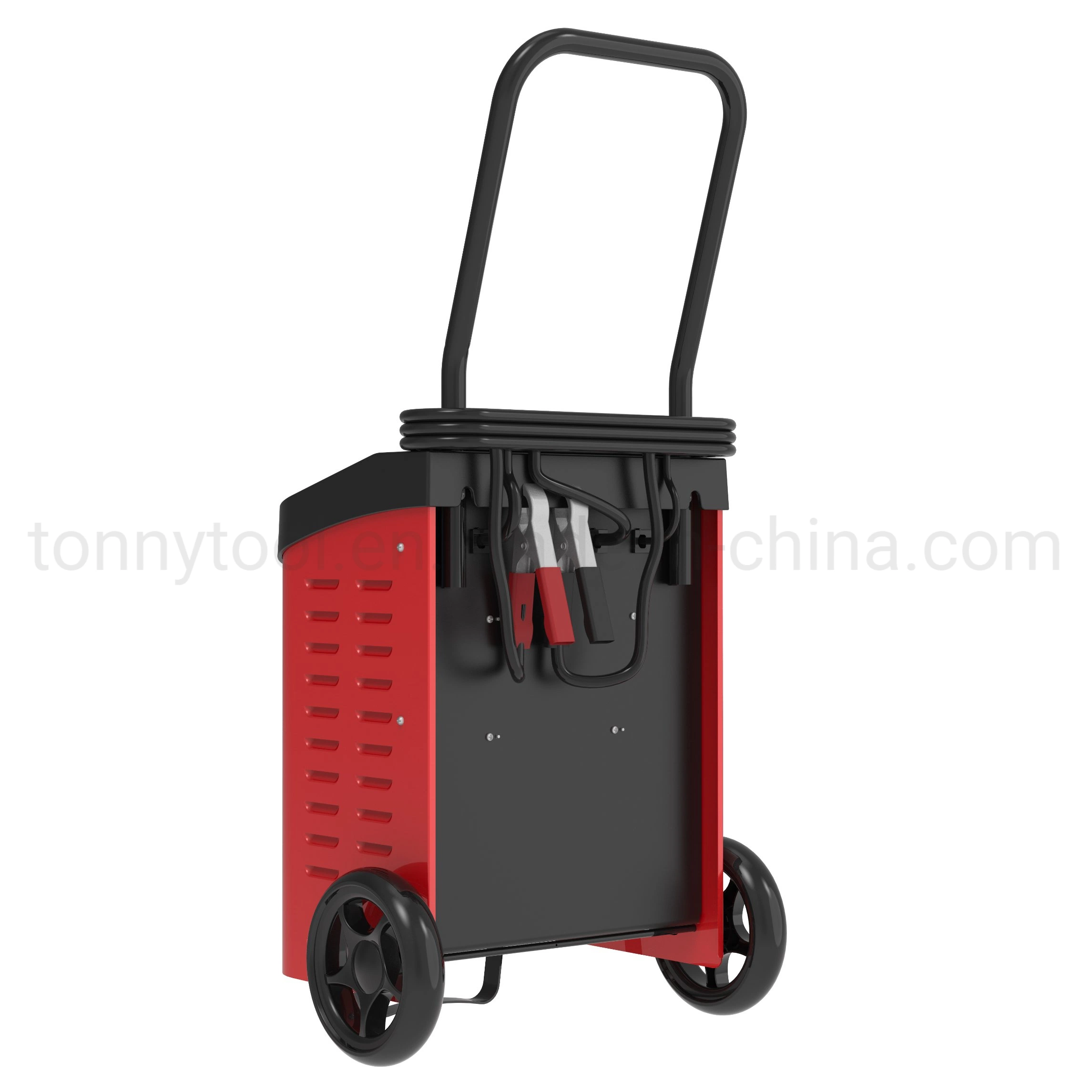 Tonny 12V/40A, 24V/20A Wheeled Automatic Car Battery Charger with 200 AMPS Engine Starting Power