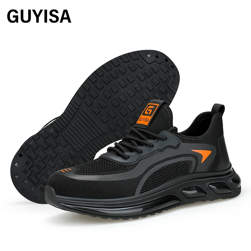 Guyisa Men's Safety Shoe Outdoor Work Steel Toe Sports Safety Shoes