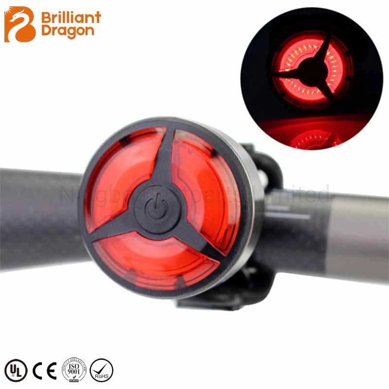 Red Warning Flashing Road Mountain Front Rear Bicycle Lamp Rechargeable 12PCS SMD100 Lumen Waterproof Bicycle Taillight 6 Working Mode LED Bike Light