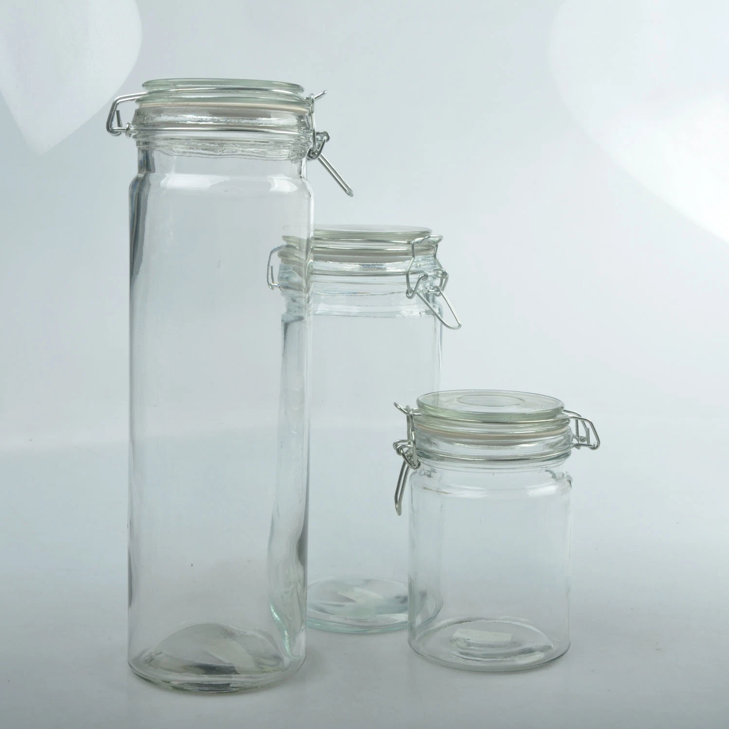 Large Capacity Unique Round Sealed Glass Food Storage Jar