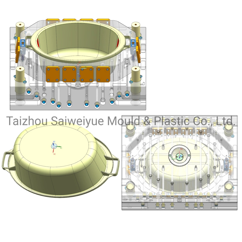 Plastic Household Washbasin Moulding Daily Use Oval Wash Basin Mold Injection Mould