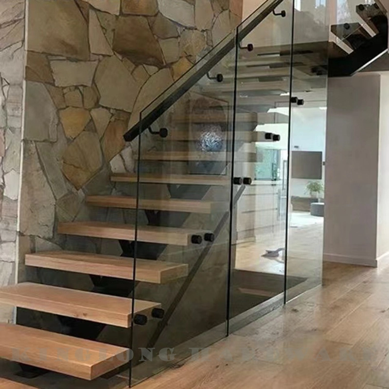 Stainless Steel Black Solid Staircase Handrail Balustrade Fence Connector Glass Railing Standoff