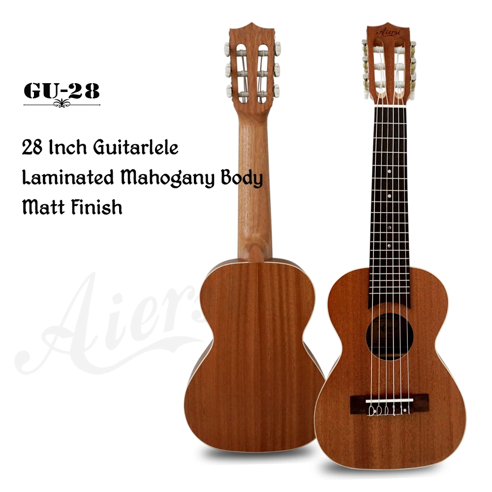 Marque Aiersi Guitarlele Corps acajou Ukelele Ukulele de guitare de 28 pouces