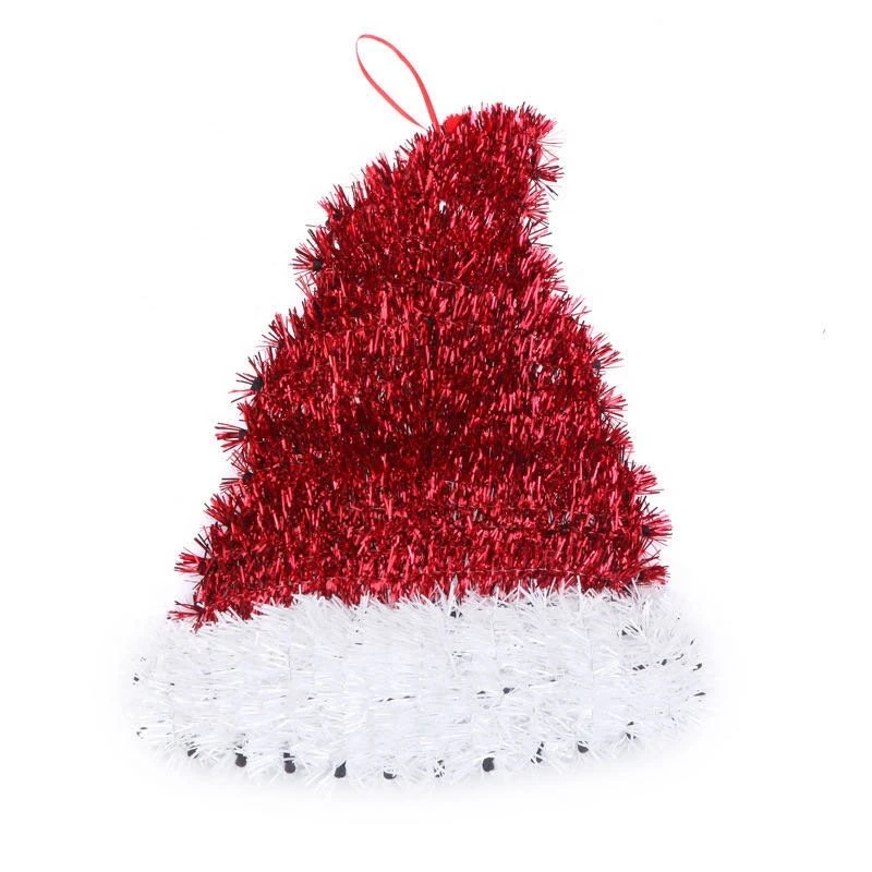 Vente en gros de boîtes cadeaux miniatures de décoration de Noël en paillettes tinsel.