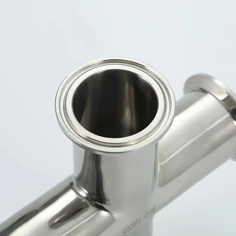 Stainless Steel Clamped Tri-Clamp Pipe Fittings Cross