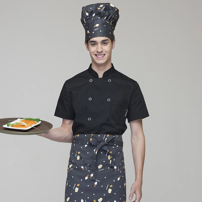 Mesh Back Short Sleeve Multi Color Restaurant Chef Uniform Chef Jacket Chef Workwear Clothing