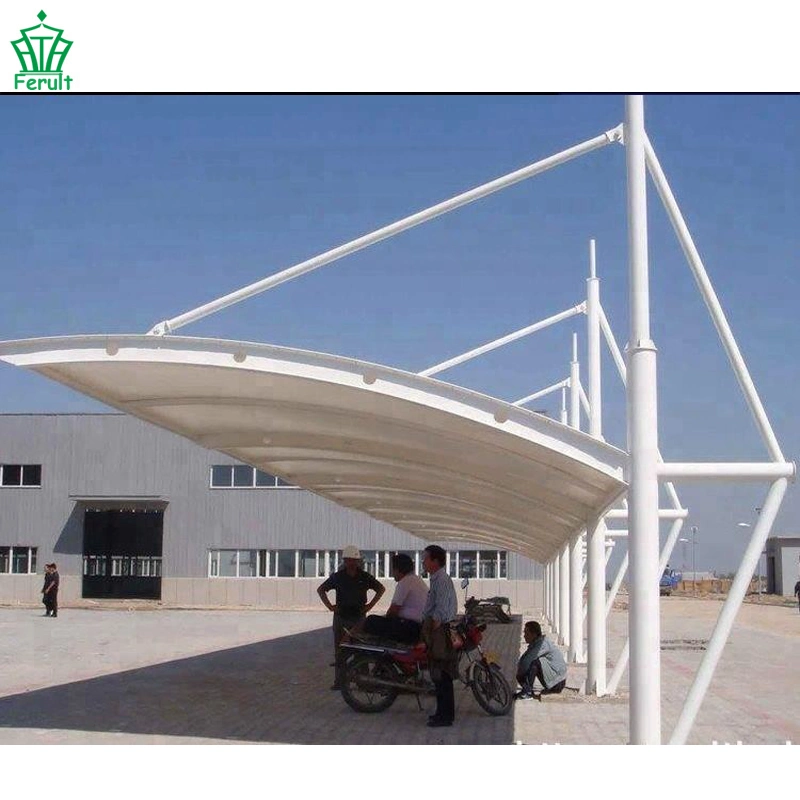 Heat Insulation Simple Carport PVDF/PTFE Top Roof Car Covers Garage Tent