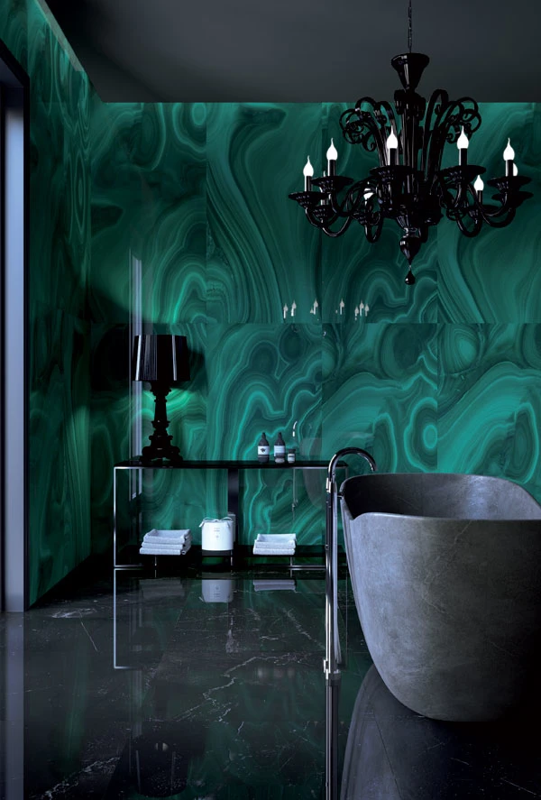 Wholesale/Supplier Big Size Glazed Green Emerald Onyx Marble Look Porcelain Flooring and Wall Tile