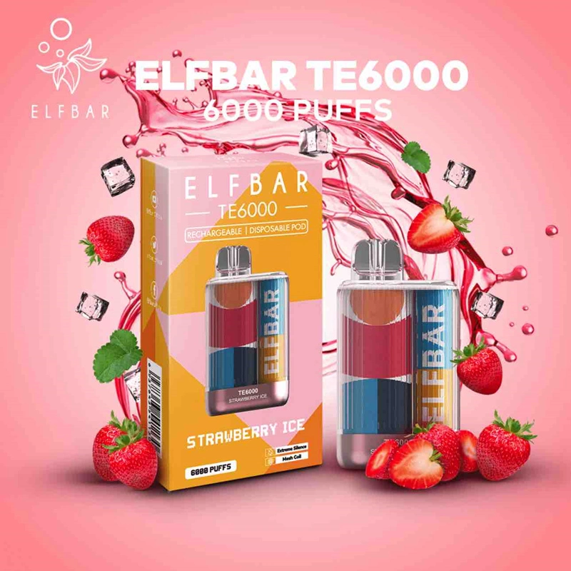 Vape jetable Original Elf Te 6000 DC 5000 Eb Design Vaporizer E-Zigarette en gros.