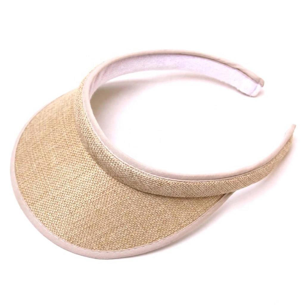 Custom Summer Visor Cap Printed Logo Health Care Fabric Closed Sports Strap Visor