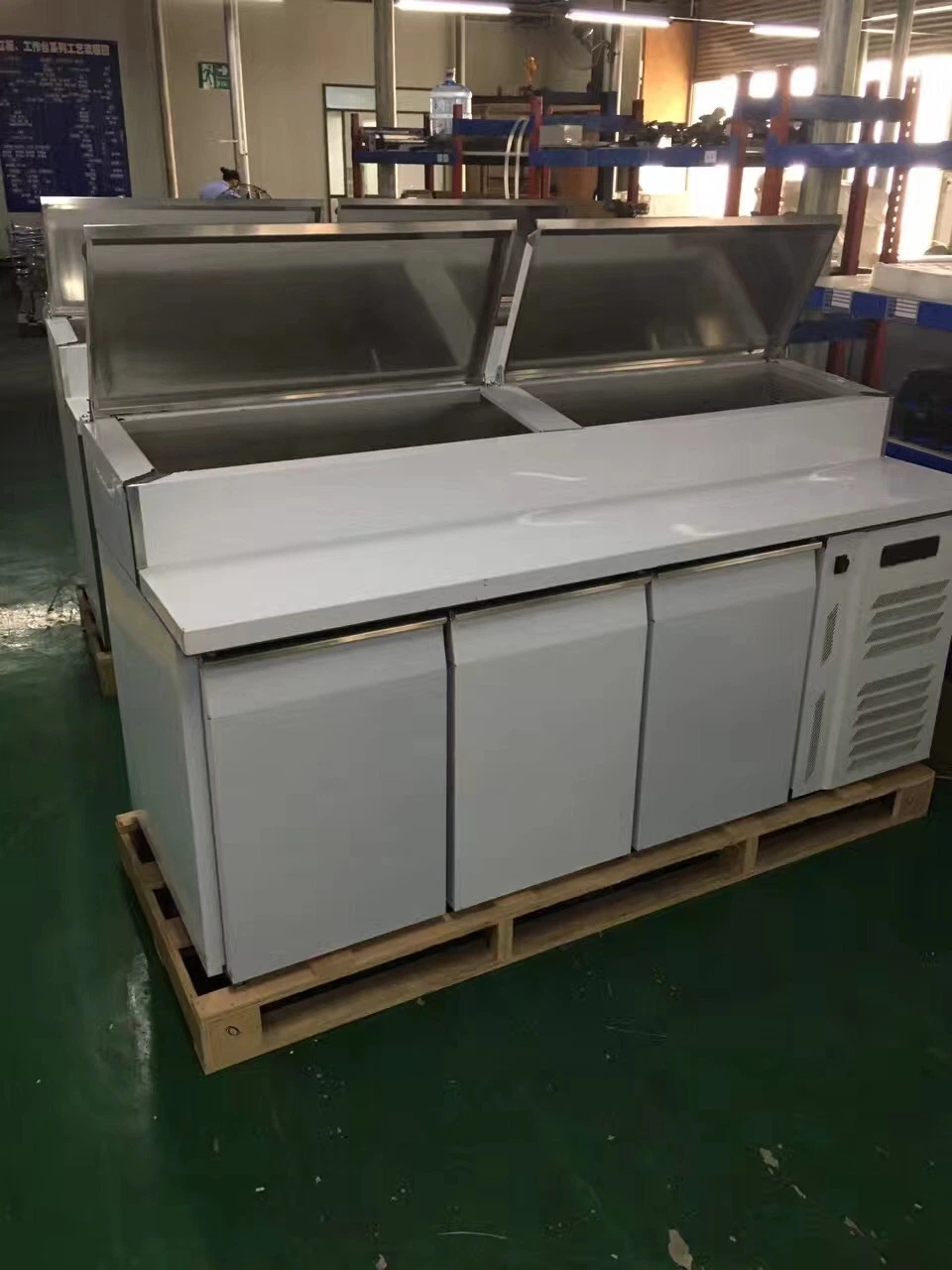 Commercial Pizza Salad Table Freezer Refrigerator