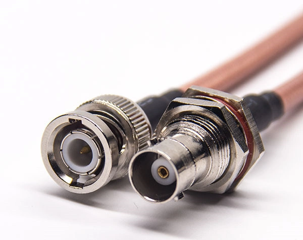 BNC Rg179 Female Bulkhead IP65 to Male Straight Coaxial Cable