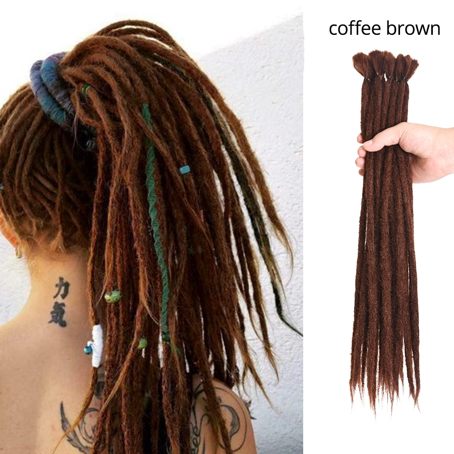 سعر الجملة أومبر الدريء الأقفال المصطنعة الشعر كروشيه 2 نغمة الألوان التماسيح Locs درفس الشعر تمديد