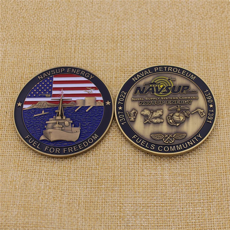 Customized Metal Crafts Commemorative 3D Army Coin/Navy Coin/Military Coin/Challenge Coin