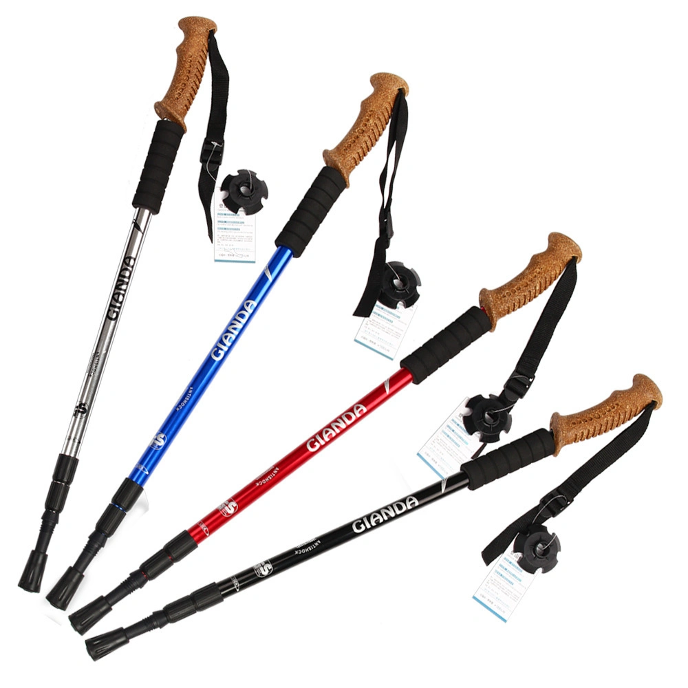 Outdoor Ultralight Telescopic Walking Stick Carbon Fiber Aluminum Hiking Trekking Pole