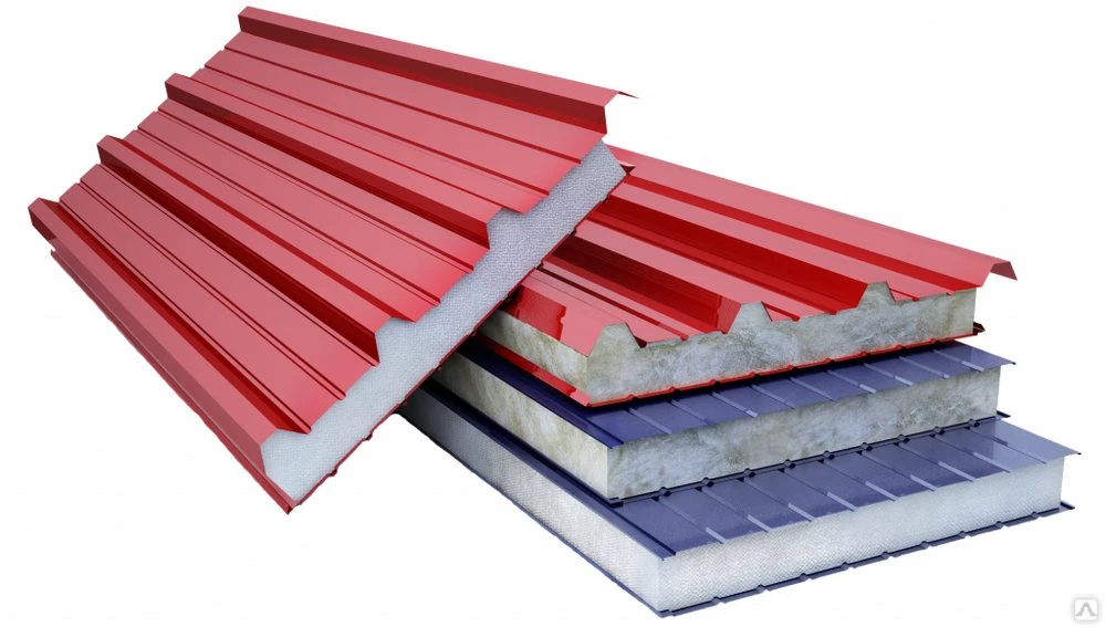 Prefabricated Steel Structure Building 50mm/60mm/75mm/mm/100mm Outside EPS Foam/PU/Rockwool/Mineral Wool Sandwich Panel