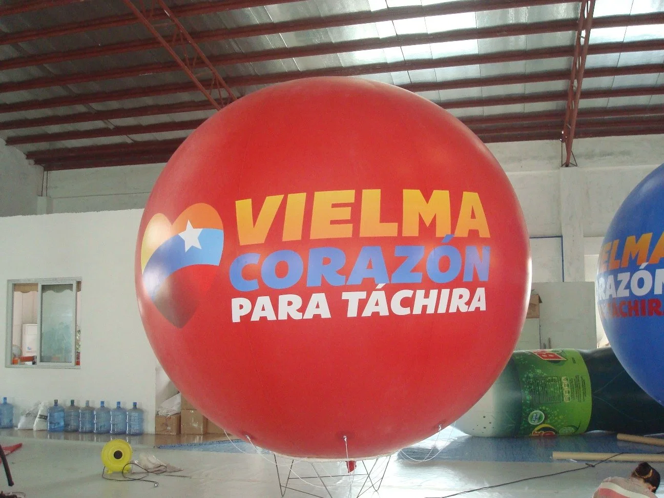 3.5m Diameter PVC Colorful Inflatable Advertising Products / Giant Advertising Balloons