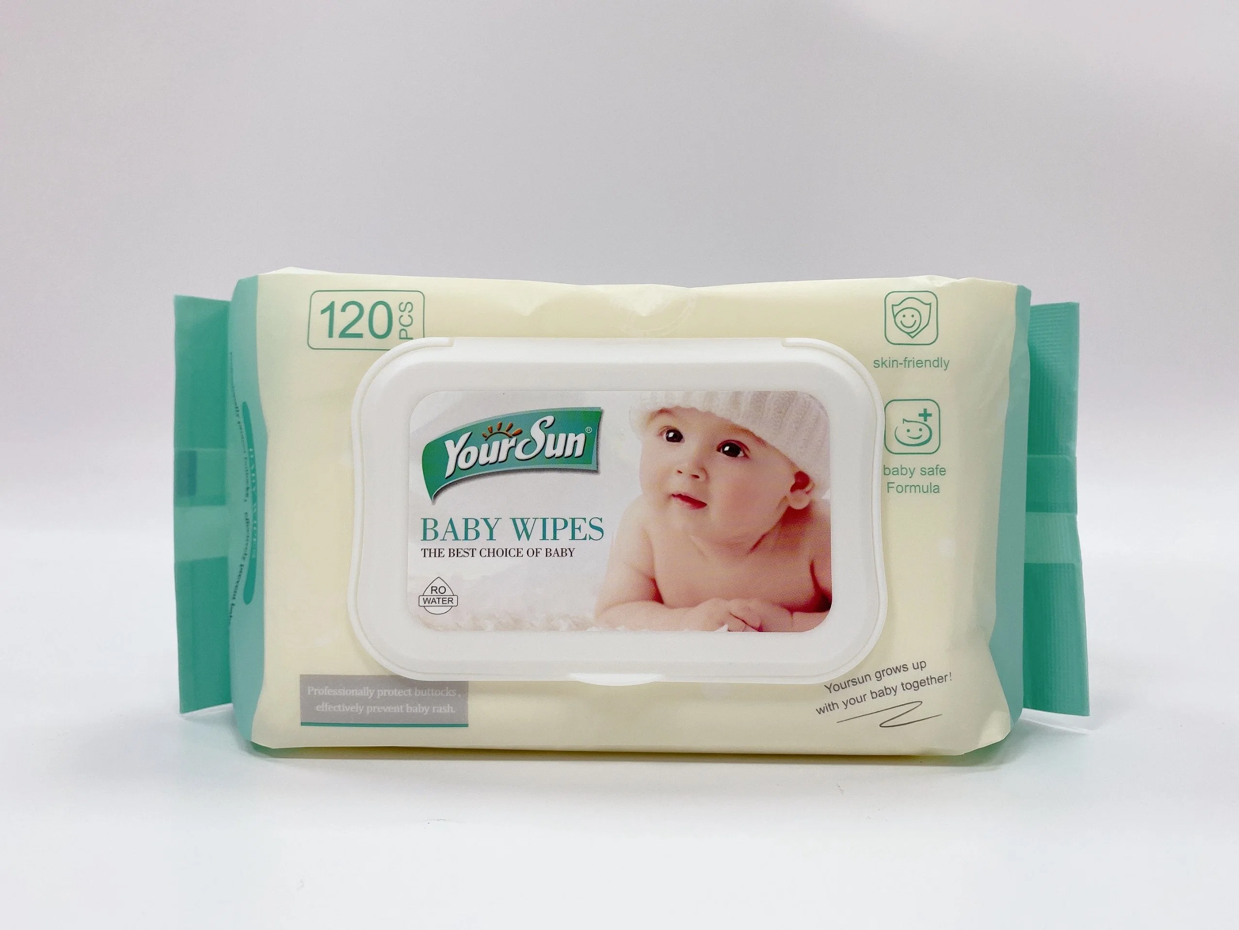 Lingettes de nettoyage des serviettes mouillées bébé coton jetables l'eau pure antibactérien