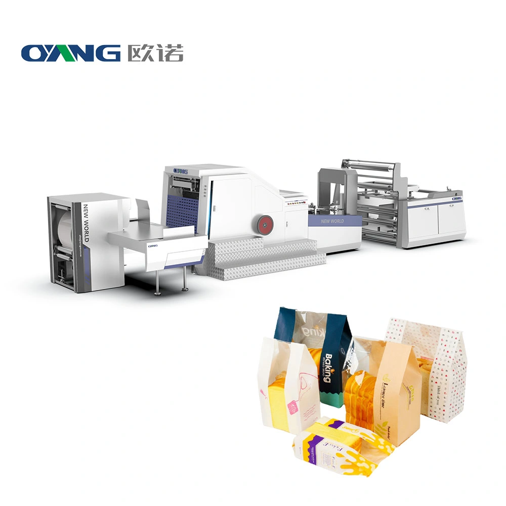 Exquisite Herstellung und vollautomatische biologisch abbaubare Papiertüte Herstellung Maschine Mit zwei Farben drucken