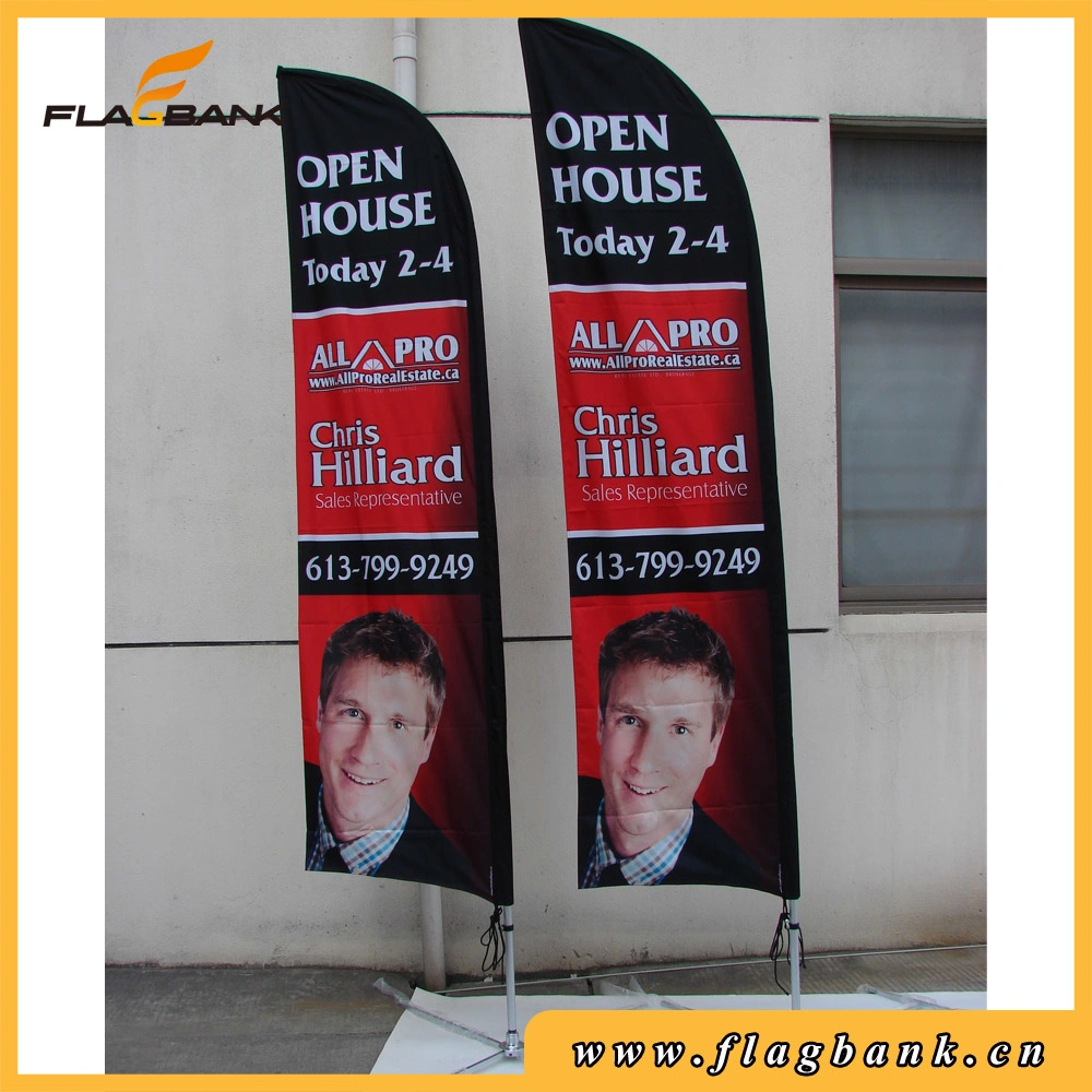 4.5m Exhibition Aluminium Double Side Printing Flying /Feather Flag