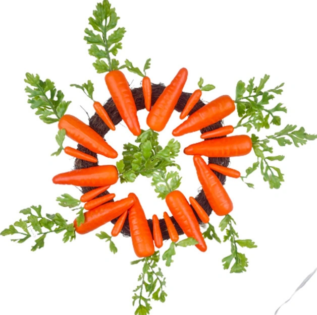 Easter Wreath Decoration High Simulation Radish Vine Circle Amazon Nordic Home Pendant Decoration Crafts Carrot Wreath