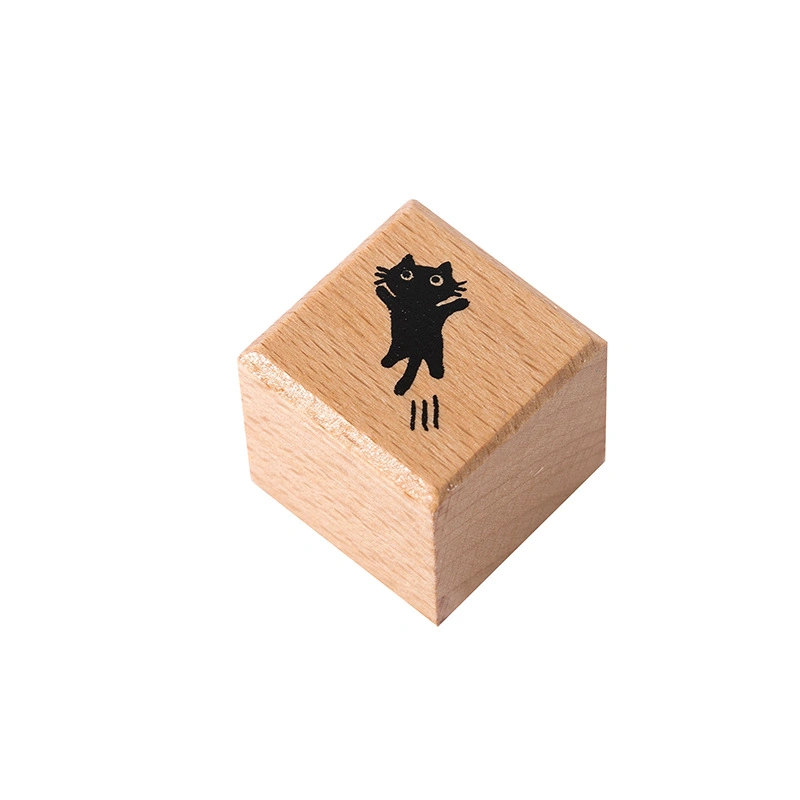 Custom Wood Stamp Personalized Logo Printed Wooden Stamp Gift