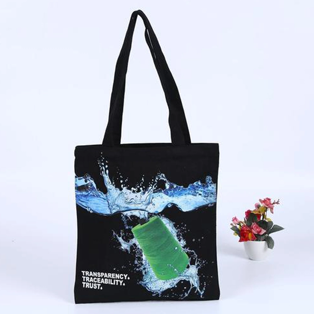 Qingdao Factory Gots Oeko-Tex 100 OEM Production Recyclable Natural Color 100% Cotton Canvas Bag with Silk Screen Printing