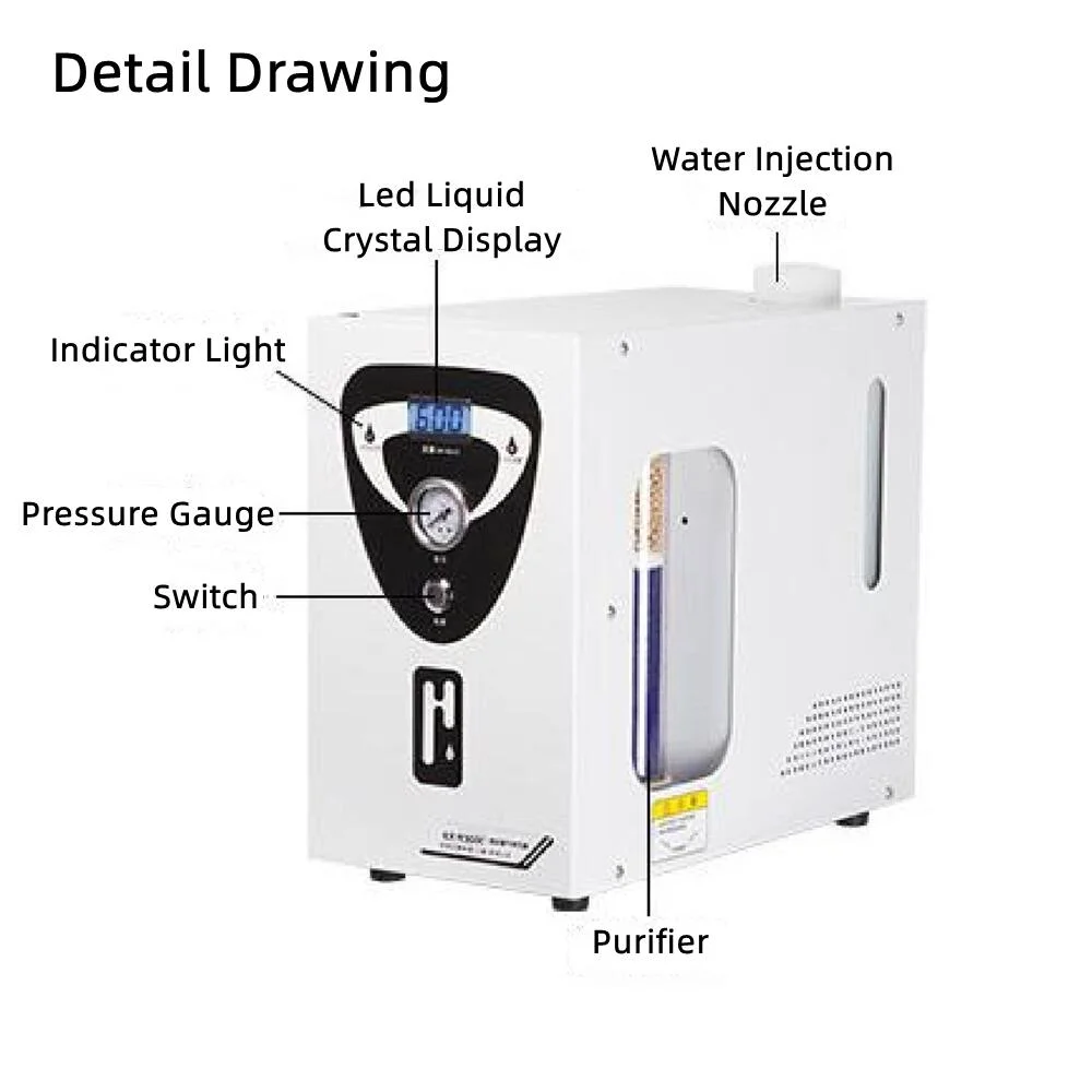 Hydrogen Generator Inhalation Machine 99.99% Purity