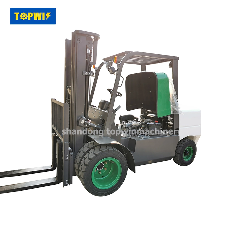 CE China 1.5/3/4/5/7ton 5m Mini Electric Diesel Gasoline LPG Rough Terrain Triple Mast Side Shift Japanese Engine Forklift with Manufacturer Cheap Price