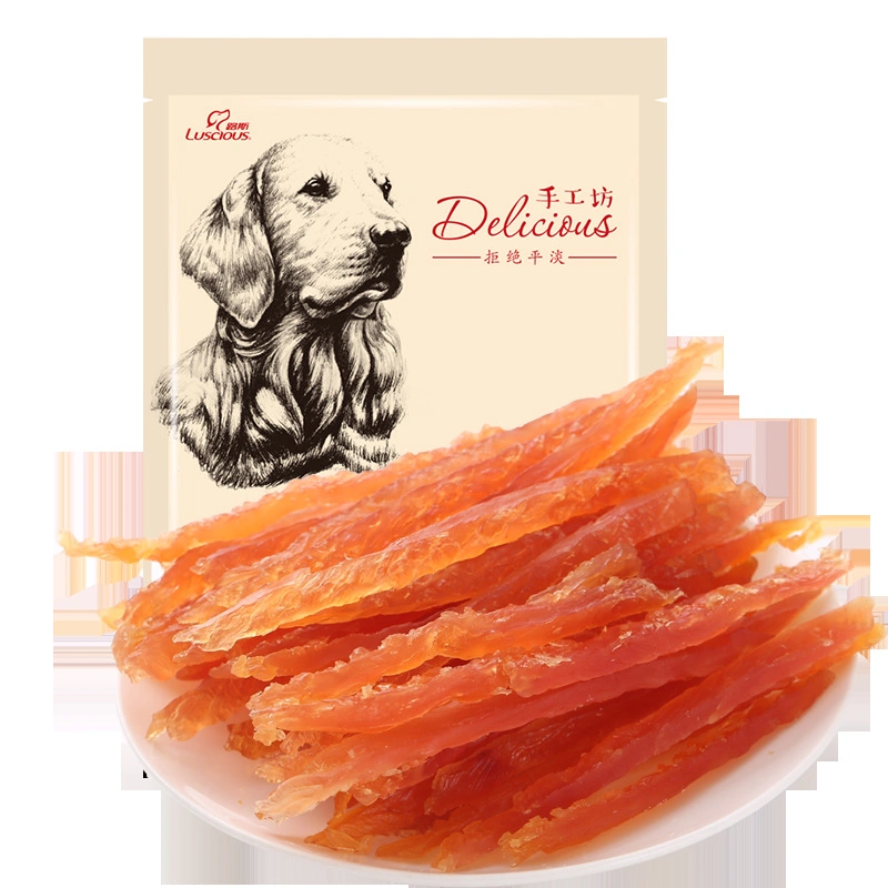 Blanc de poulet doux râpé 200g PET Nutrition PET OEM Dry Dog En-cas