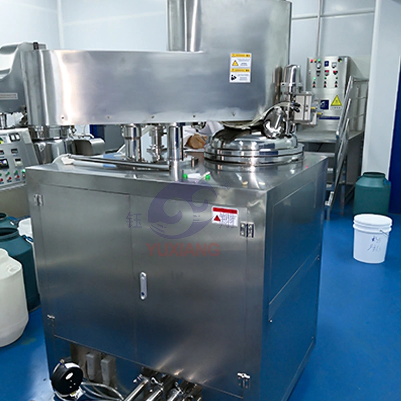 Hydraulic Lifting Electric or Steam Heating Small Cosmetic Homogenizer Mixer Tank