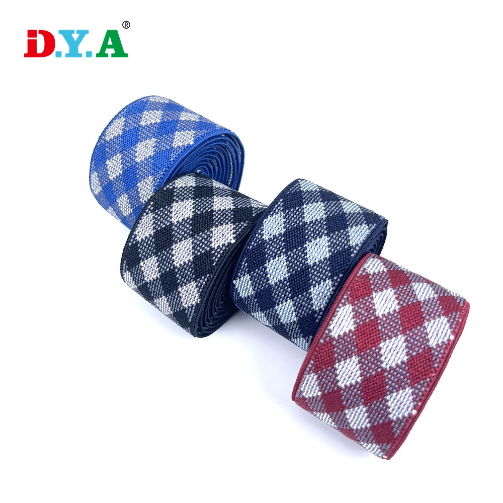 Clothes Stretchy Elastic Waistband Belt Jacquard Polyester Elastic Band for Shoes/Bags/Suspender Pants