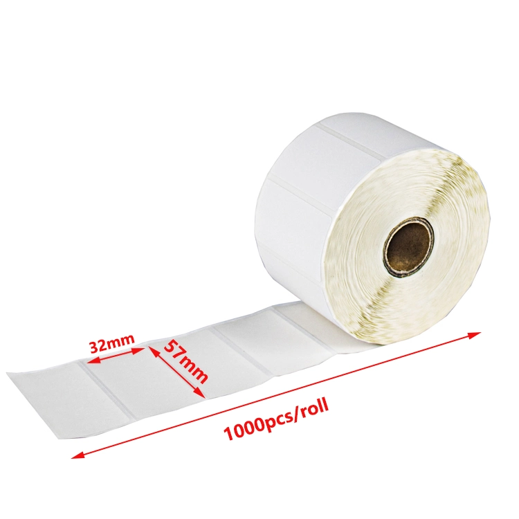 Boyeezon Factory Directly Sales Dt5732 Zb57*32mm 1000PCS Self-Adhesive Thermal Label for Zebra Label Printer Machine