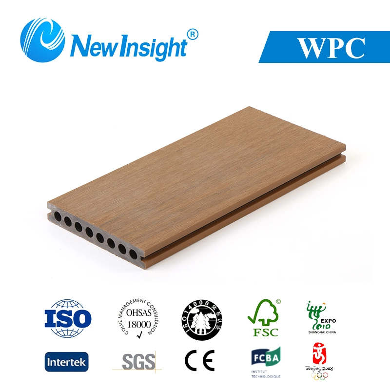 Co-Extrusion Capped Wood Plastic Composite Decking