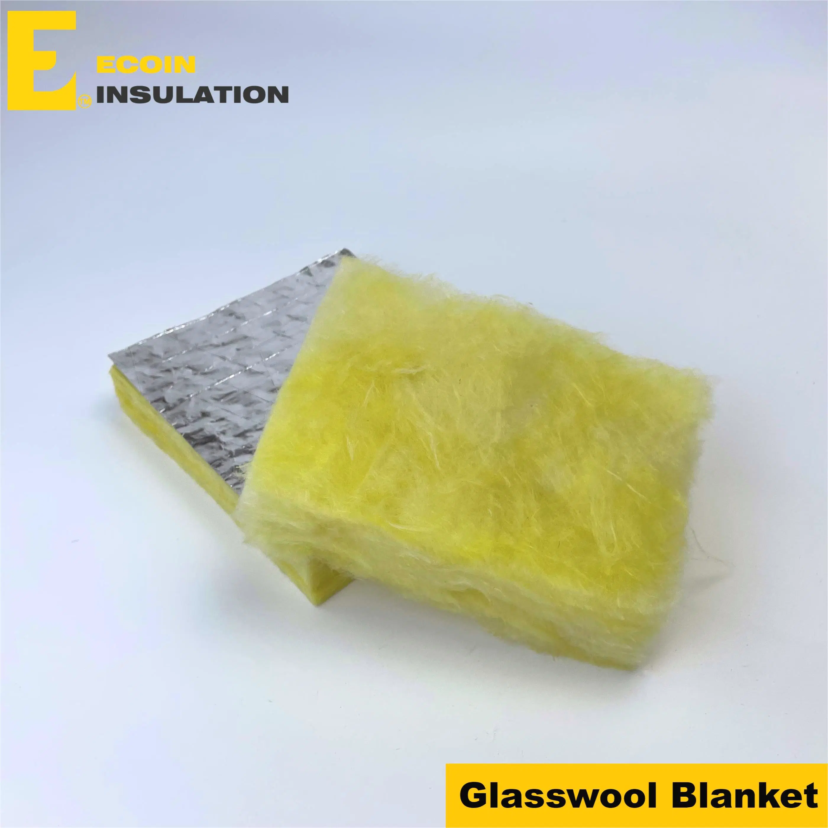 Aluminum Foil Faced Fiberglass Insulation Glass Wool Vacuum Packaging