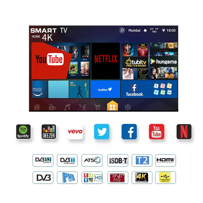 32 Digital LED LCD Smart TV mit ISDB-T2-S2 Fernseher