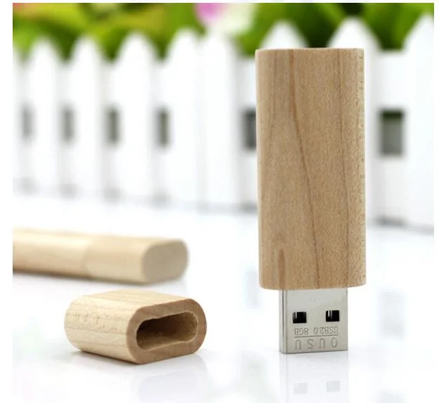 Lecteur Flash USB Stick en bois stylo USB avec logo design en bois