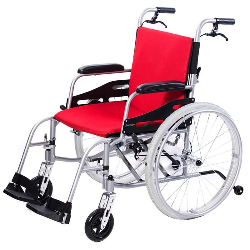 Amazon Hot Selling Lightweight Magnesium Alloy Folding Wheelchair