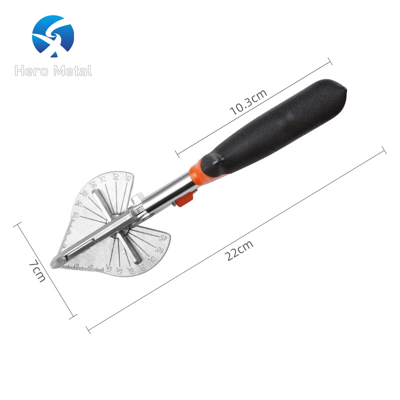 Miter Réglable de 45 à 135 Degrés Coupeur d'Angle Multiple Tranchant avec 10 Lames de Rechange Ciseaux de Coupe de Gaine