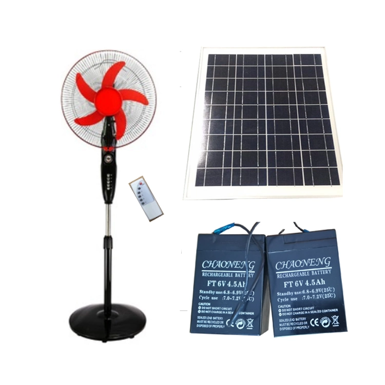 18" 12V 20W Solar Powered Stand Fans with Panel