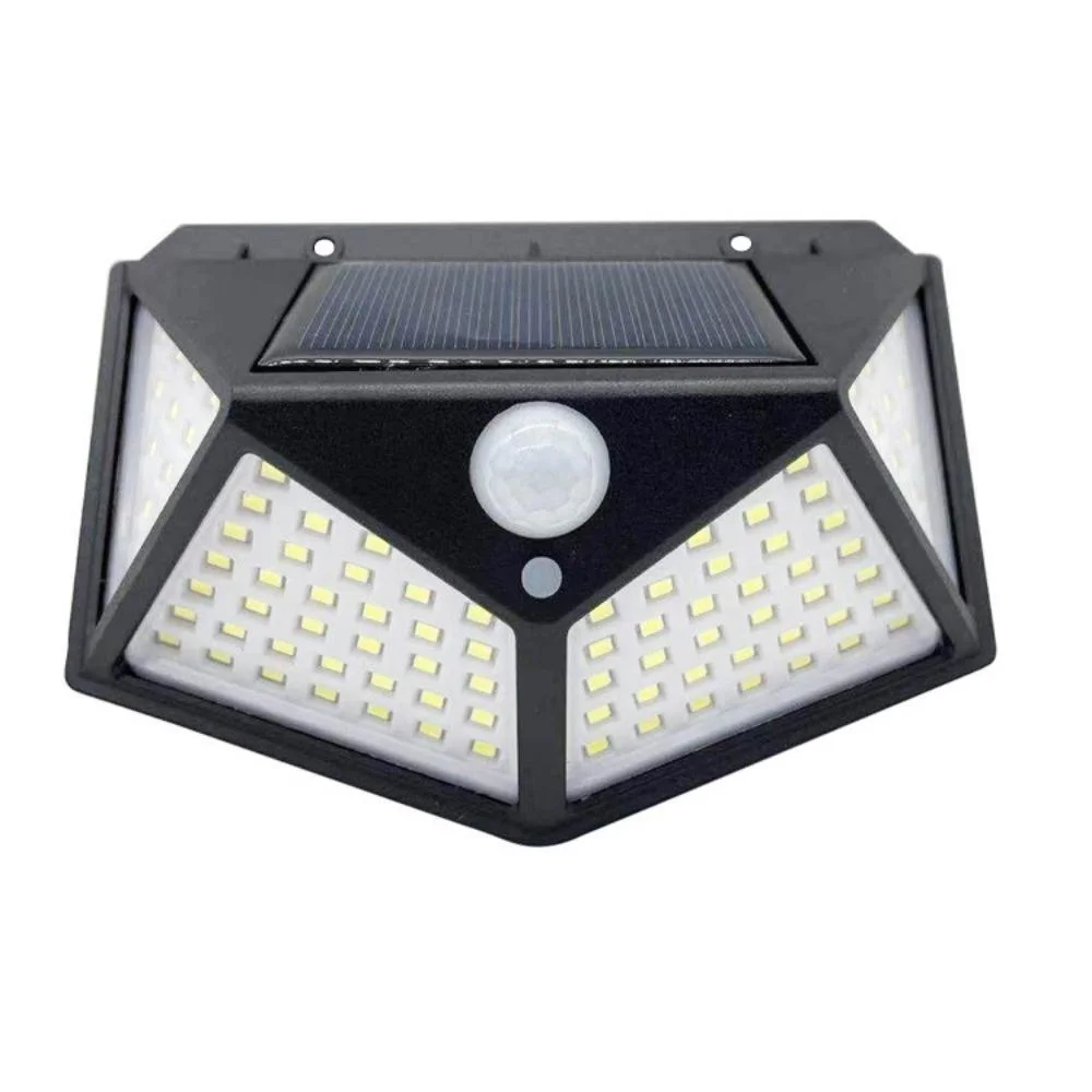 100 LED Solar Sensor Wall Light Waterproof Outdoor Garden Lamp 3 Modes Bl20510