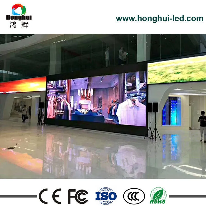 P6 P5 P5 التثبيت الداخلي الثابت HD LED Display Sign for حائط الإعلانات