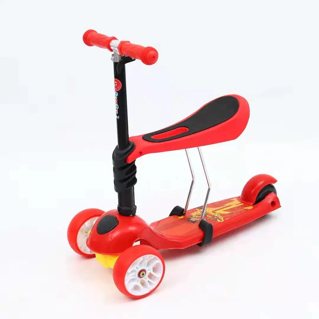 2020 Hot 3 Flashing PU Wheels Push Multifunction Children Scooter Toy Foot Kids Kick Scooter Sc-39