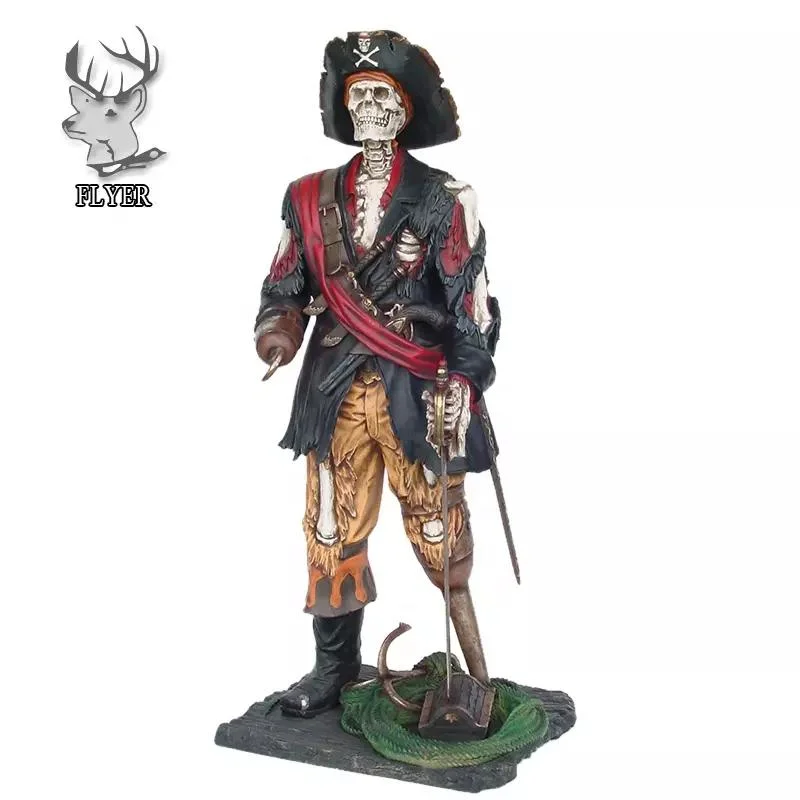 Resin Craft Movie Pirate Ship Resin Figure Pirate Sculpture