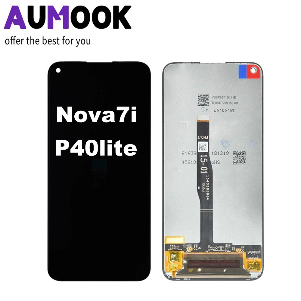 Pantalla original de Huawei P40 Lite Jny-Lx1 Pantalla LCD de pantalla táctil de repuesto para Nova Jny-Lx 7I2, P 40 Lite Pantalla LCD